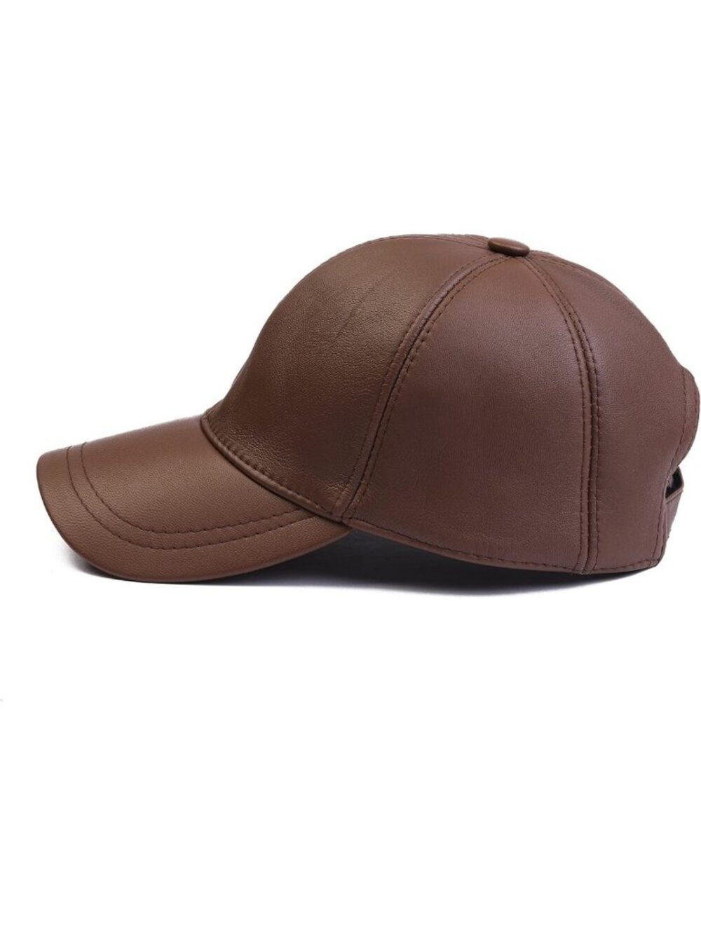 Stylish Genuine Leather Unisex Baseball Cap | Adjustable Fit & Trendy Design